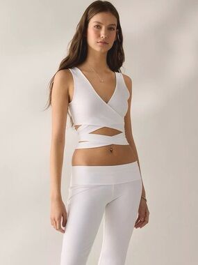 Out From Under Bec Ballet Wrap Tank Top